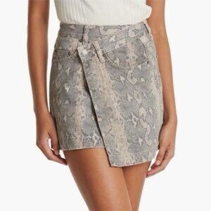 NWOT Ksubi Snakeskin Wrap Skirt